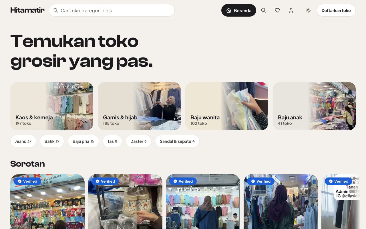 Hitamatir halaman depan